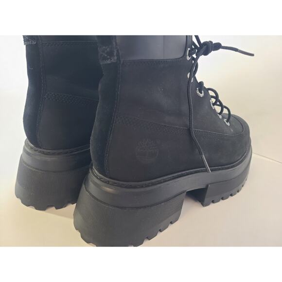 Timberland Womens Black Leather Sky 6" Lace Up Boots US 10 - Picture 7 of 10